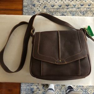 NWT United Colors of Benetton dark brown bag